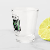 バレーボールチームプレーヤーADD NAMEスクールトップアスリート ショットグラス (右)