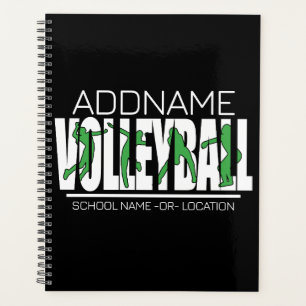 バレーボールチームプレーヤーADD NAMEスクールトップアスリート プランナー手帳