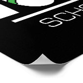 バレーボールチームプレーヤーADD NAMEスクールトップアスリート ポスター (角)