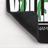 バレーボールチームプレーヤーADD NAMEスクールトップアスリート マウスパッド (コーナー)