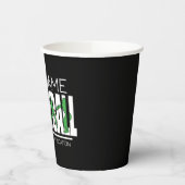 バレーボールチームプレーヤーADD NAMEスクールトップアスリート 紙コップ (左)