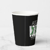 バレーボールチームプレーヤーADD NAMEスクールトップアスリート 紙コップ (右)
