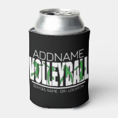 バレーボールチームプレーヤーADD NAMEスクールトップアスリート 缶クーラー (缶正面)