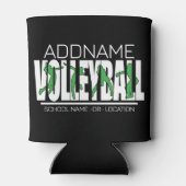 バレーボールチームプレーヤーADD NAMEスクールトップアスリート 缶クーラー (裏面)