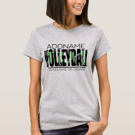 バレーボールチームプレーヤーADD NAMEスクールトップアスリート Tシャツ