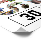 バレーボールチーム上級卒業写真コラージュ ポスター (角)