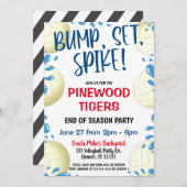 バレーボールチーム招待状 招待状 (正面/裏面)