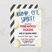 バレーボールチーム招待状 招待状 (正面/裏面)