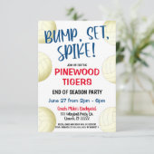 バレーボールチーム招待 招待状 (スタンド正面)