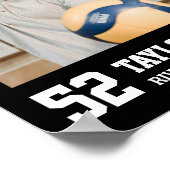 バレーボールチーム2025年のシニアクラス写真コラージュ ポスター (角)