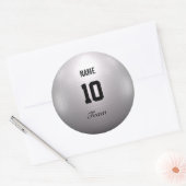 バレーボールチーム ラウンドシール (封筒)