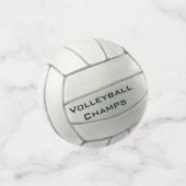 バレーボールデザインテーブル紙吹雪 コンフェッティ (スモール正面)