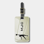 バレーボールデザインラゲッジタグ ラゲッジタグ (正面縦)