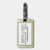 バレーボールデザインラゲッジタグ ラゲッジタグ (裏面縦)