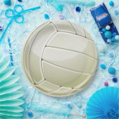 バレーボールデザイン紙パーティープレート ペーパープレート (パーティー)