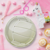 バレーボールデザイン紙パーティープレート ペーパープレート (パーティー)