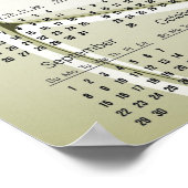 バレーボールデザイン2024カレンダーポスター ポスター (角)