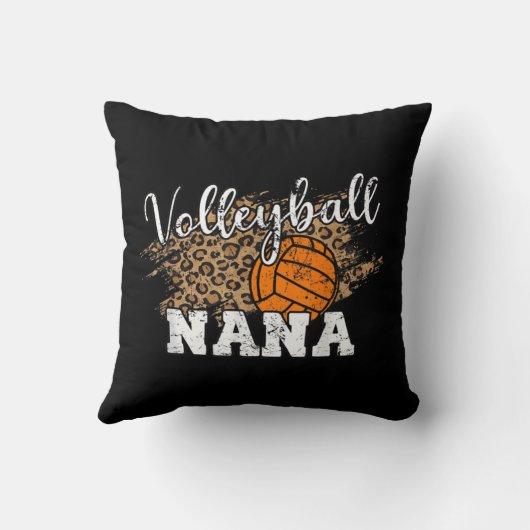 バレーボールナレパードおもしろいバレーボールナナ クッション (裏面)