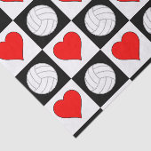 バレーボールハートラブギフトラッピングティッシュペーパー 薄葉紙 (詳細)