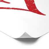 バレーボールハート |チームのギフトのコーチ ポスター (角)