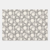 バレーボールパターンのクリスマスまたは任意の大事な行事 ラッピングペーパーシート (正面)