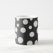 バレーボールパターンデザイン コーヒーマグカップ (中央)