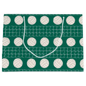 バレーボールパターンパーティー大抱き枕 ラージペーパーバッグ (正面)