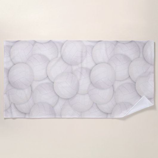 バレーボールパターンビーチタオル ビーチタオル (正面)