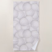 バレーボールパターンビーチタオル ビーチタオル (正面)