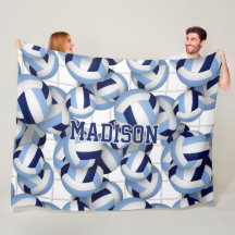 バレーボールパターンw net bkgrd navy lt blue