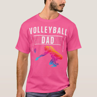 バレーボールパパバレーボールオーバーおもしろいバレーボール Tシャツ