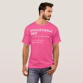 バレーボールパパ定義アイディアのパパ Tシャツ (正面フル)