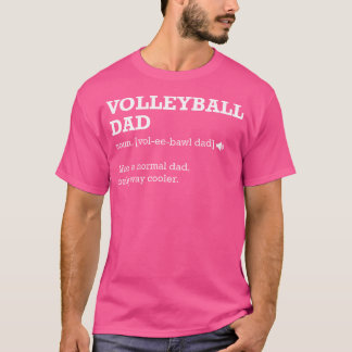 バレーボールパパ定義アイディアのパパ Tシャツ
