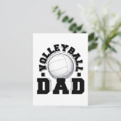 バレーボールパパ旧学校ギフトアイディア ポストカード (スタンド正面)