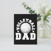 バレーボールパパ オールドスクール エレガント ポストカード (スタンド正面)