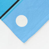 バレーボールパーソナライズされたの青い白い点の名前 フリースブランケット (角)