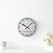 バレーボールパーソナライズされたウォールクロック ラウンド壁時計 (ホーム)