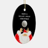 バレーボールパーソナライズされたギフト セラミックオーナメント (右)