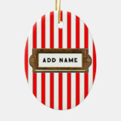 バレーボールパーソナライズされたギフト セラミックオーナメント (裏面)