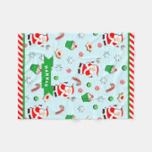 バレーボールパーソナライズされたギフト フリースブランケット (正面(横))