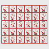 バレーボールパーソナライズされたクリスマスホリディギフト ラッピングペーパー (フラット)