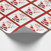 バレーボールパーソナライズされたクリスマスホリディギフト ラッピングペーパー (角)