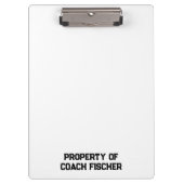 バレーボールパーソナライズされたクリップボード クリップボード (正面)