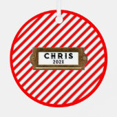 バレーボールパーソナライズされたコレクティブ2022 メタルオーナメント (裏面)