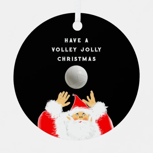 バレーボールパーソナライズされたコレクティブ2022 メタルオーナメント (正面)