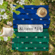 バレーボールパーソナライズされたシニアブルーとグリーン