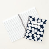 バレーボールパーソナライズされたノートブック ノートブック (内部)