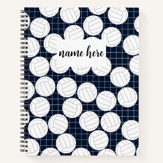 バレーボールパーソナライズされたノートブック ノートブック (正面)