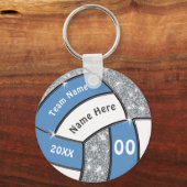 バレーボールパーソナライズされたパーティーは贈り物を好み、格安 キーホルダー (正面)