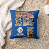 バレーボールパーソナライズされたフォトコラージュ名チーム# クッション (ブランケット)